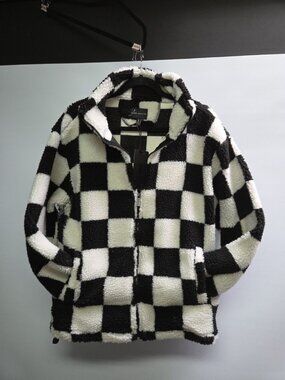 Silver Jeans Co Sherpa Lined Plaid Checkered Jacket Triple 5 Flannel Jacket Sml